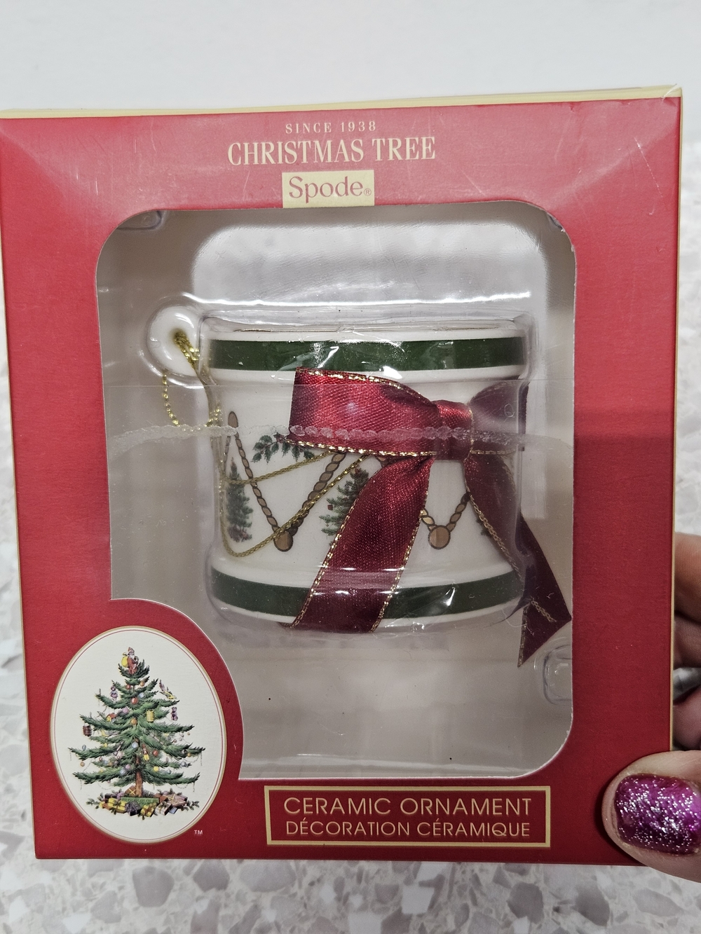 Spode Christmas Tree Drum Ornament Drummer Traditional Holiday Xmas New